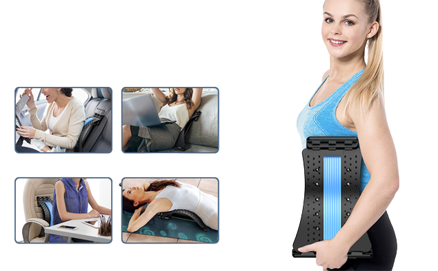 Back Pain Reliever Stretcher Lower and Upper Back Pain Relief